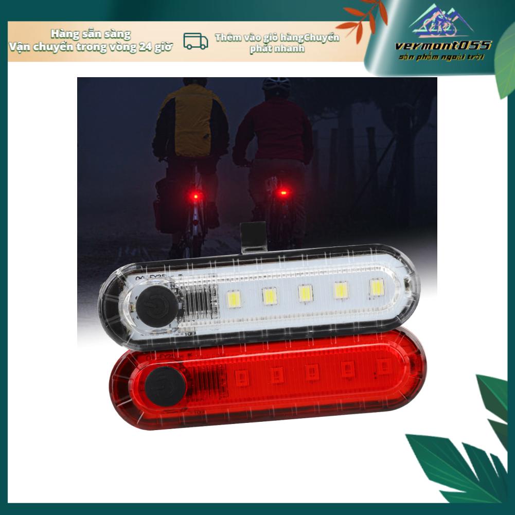 Vermont055 Outdoor COB Bike Rear Saddle Lamp Tail Safety Warning Red Light Night Riding Accessory