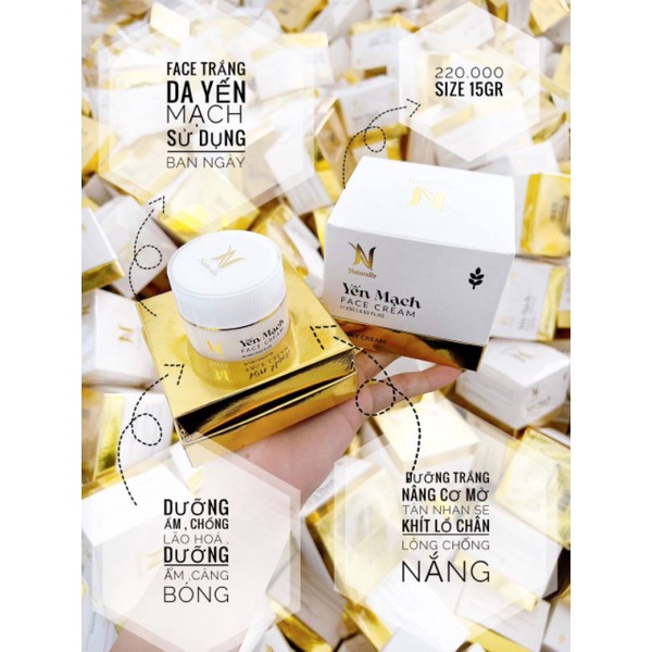 Face  Yến Mạch  dùng ngày tác dụng trắng da, dưỡng nám, TẶNG NẠ TRẮNG DA