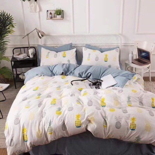 Bộ drap cotton đũi chần bông