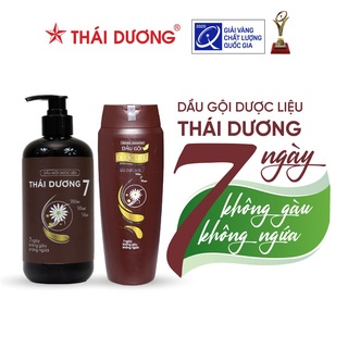 bộ Dầu GỘI-XẢ dành cho tốc nấm, gàu, ngứa, rụng tóc Thái Dương 7 200ml