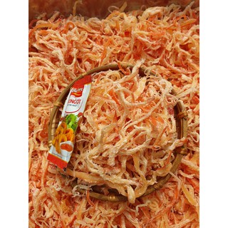 KHÔ MỰC XÉ SỢI HẤP NƯỚC DỪA TÚI 500GRAM