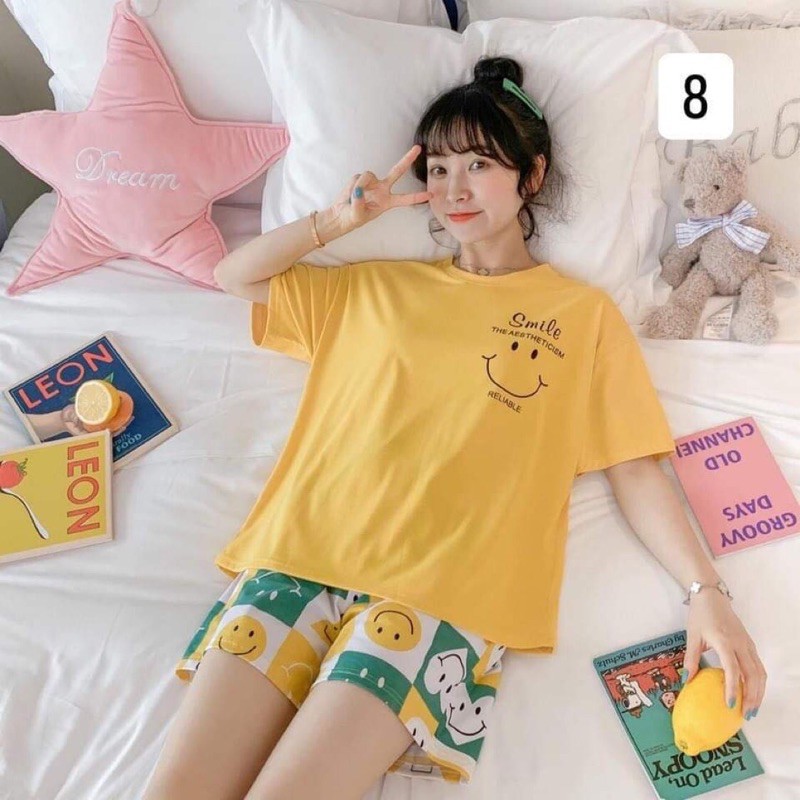 Đồ bộ cotton thun xinh xắn