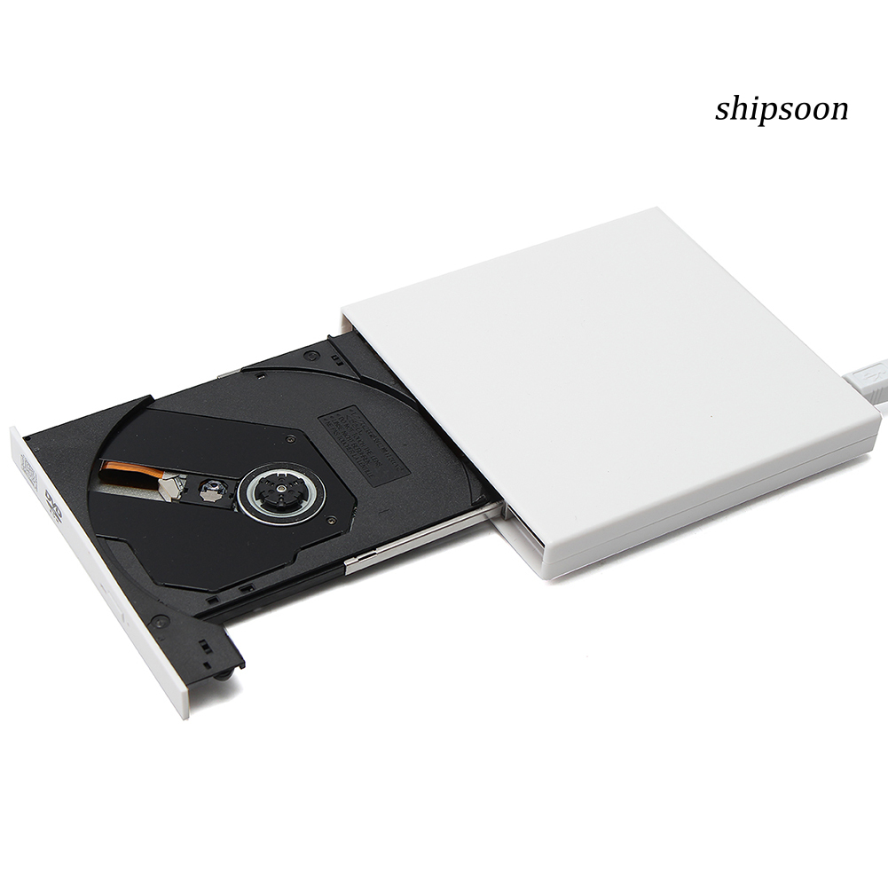 ssn -Portable USB 2.0 External DVD Optical Drive Player Reader for Computer Laptop