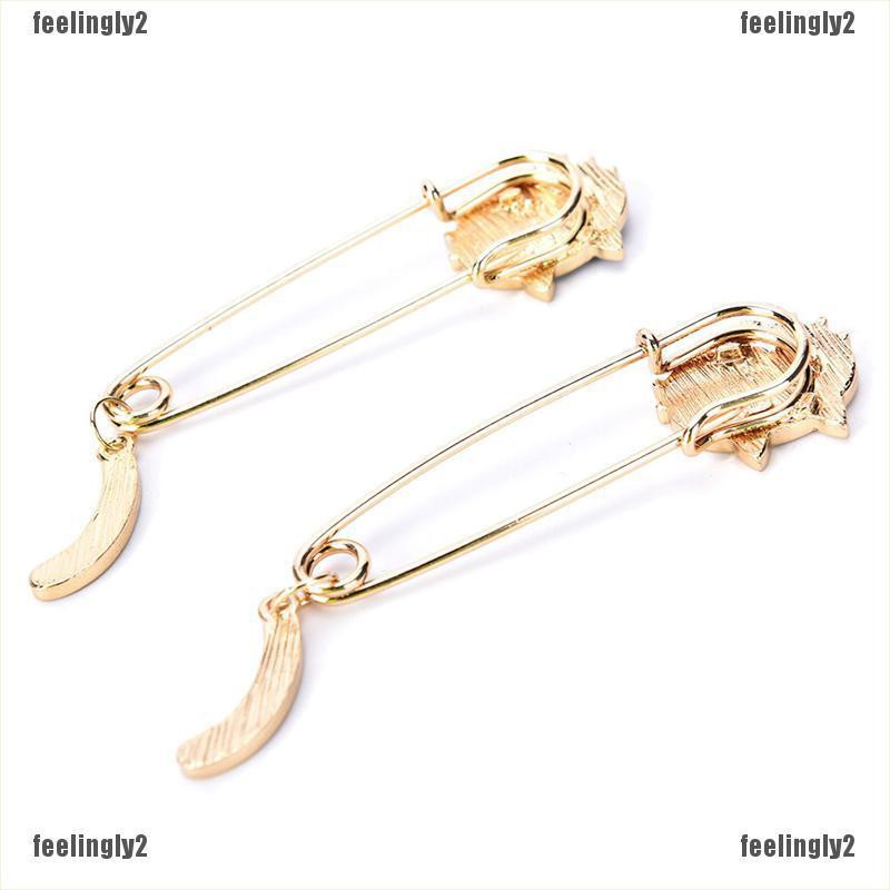 ❤Mặt Trời❤ Huy Hiệu Cài Áo Hình Mèo Trắng Đen Thời Trang