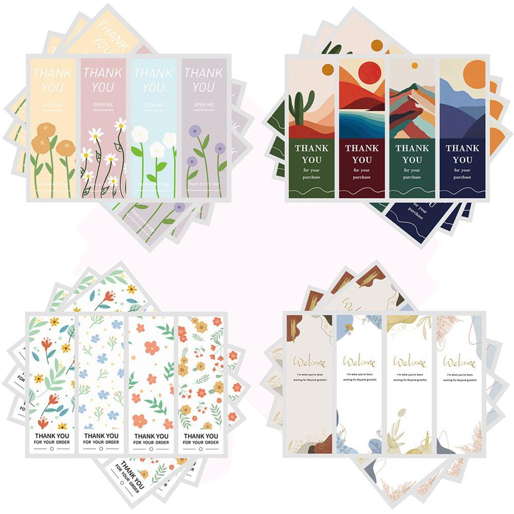 Set 52 Miếng Dán In Chữ Thank You 4 Kiểu Độc Đáo Trang Trí Gói Hàng