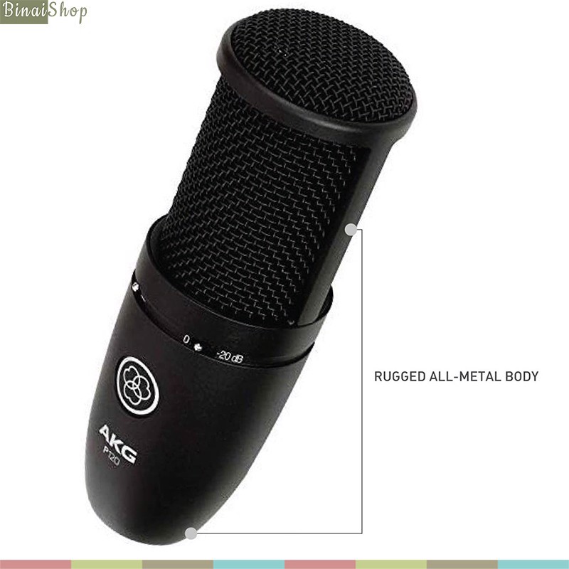 Micro thu âm condenser 48v AKG P120