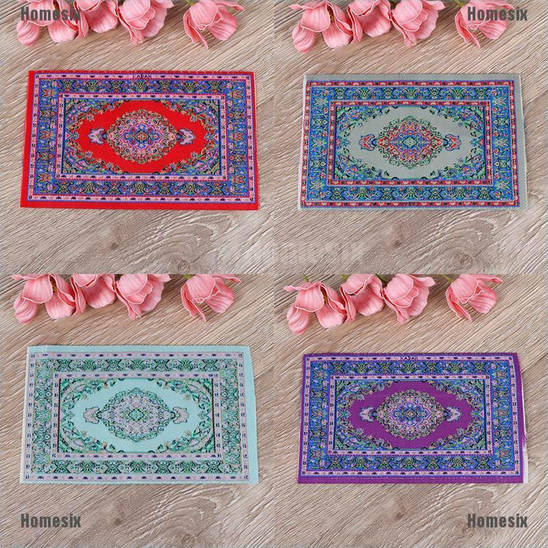 [HoMSI] Dollhouse mini carpet mat 1:12 dollhouse miniature dollhouse accessories kit SUU