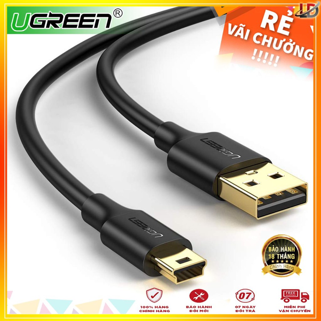 Cáp USB 2.0 sang Mini USB, độ dài từ 0.25-3m UGREEN US132