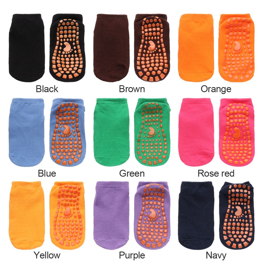 Đôi vớ cotton chống trượt mát xa chân thoáng khí cho người lớn/trẻ em