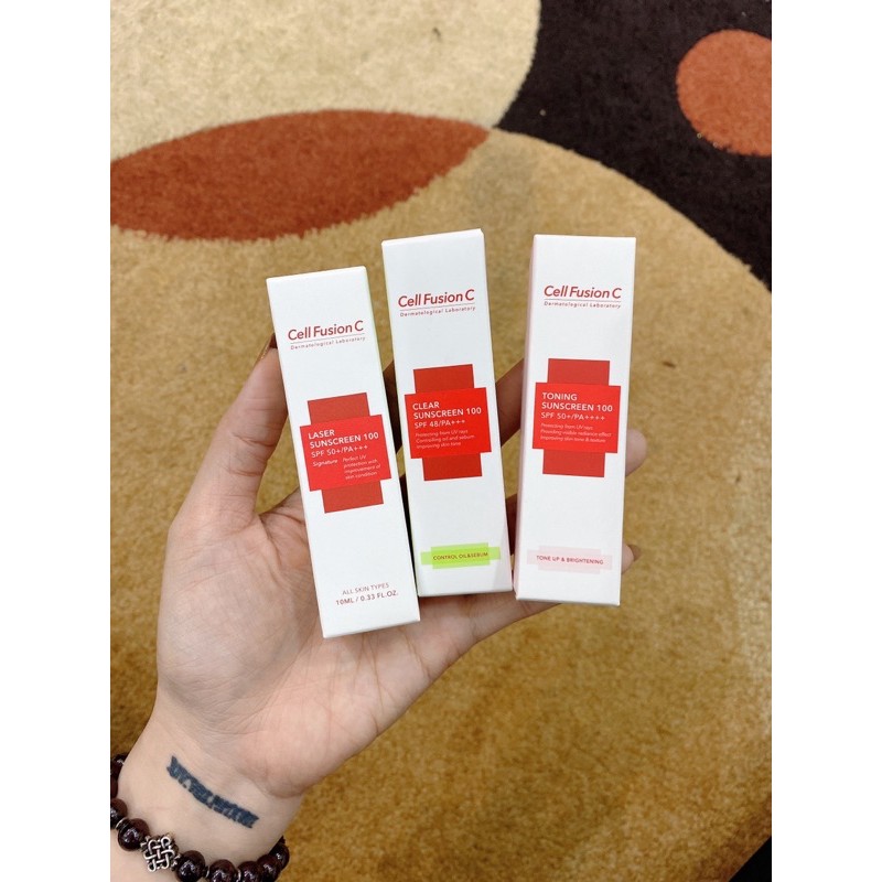 [Mẫu mới] tuýp 10ml Kem chống nắng Cell Fusion  C SPF 50+/ PA +++ | BigBuy360 - bigbuy360.vn