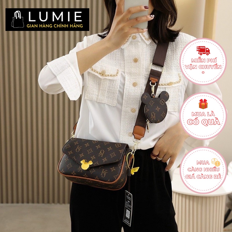 Túi xách nữ đeo chéo, đeo vai, chất da đẹp, dùng đi chơi, đi học, dự tiệc, thời trang cao cấp, sành điệu size 23cm LB241