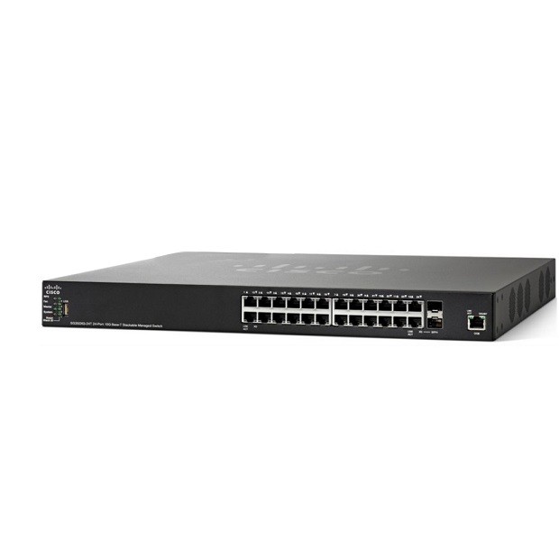 Cisco 24-port Gigabit Stackable Managed Switch - SG350X-24-K9