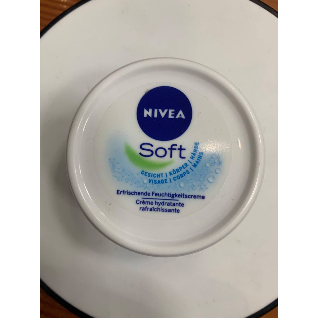 Kem dưỡng Nivea Soft, cấp ẩm làm sang mịn da,hàng nội địa Đức