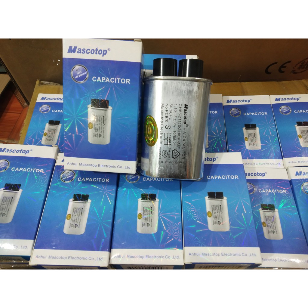 Tụ Lò vi sóng   - Loại tốt 1.0uF - Loại cao cấp hãng Mascotop 1.0 1.1uF không chì Capa Capacitor LVS