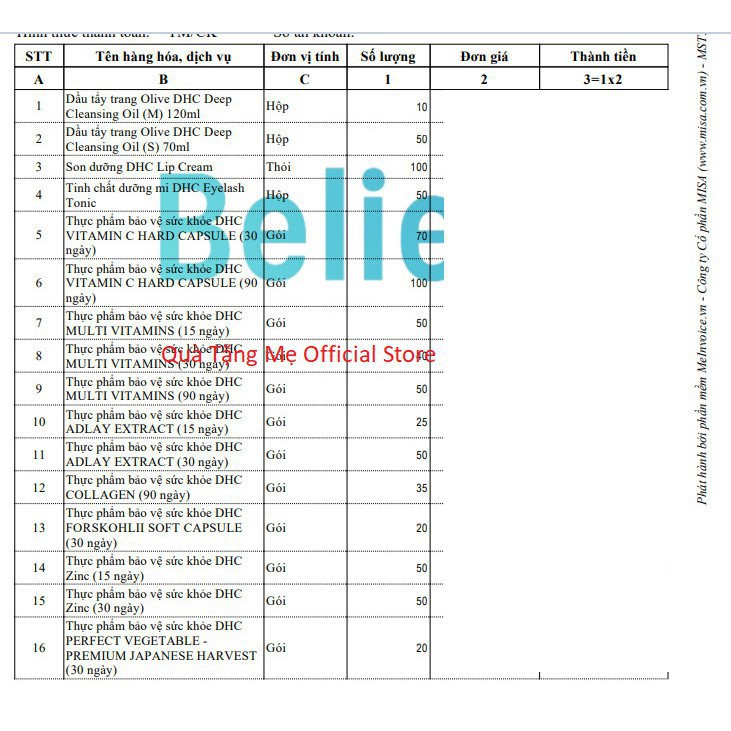 Viên Uống DHC Bổ Sung Vitamin C Nhật Bản