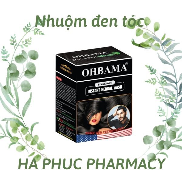 ✅ Dầu gội nhuộm tóc GỘI LÀ ĐEN OHBAMA (1 Gói 20ml)