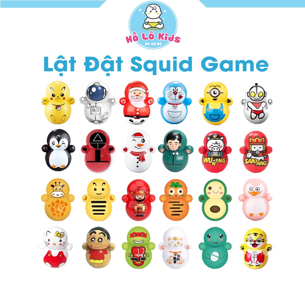 Lật đật mini squid game đồ chơi cho bé nhiều mẫu dễ thương Hồ Lô Kids