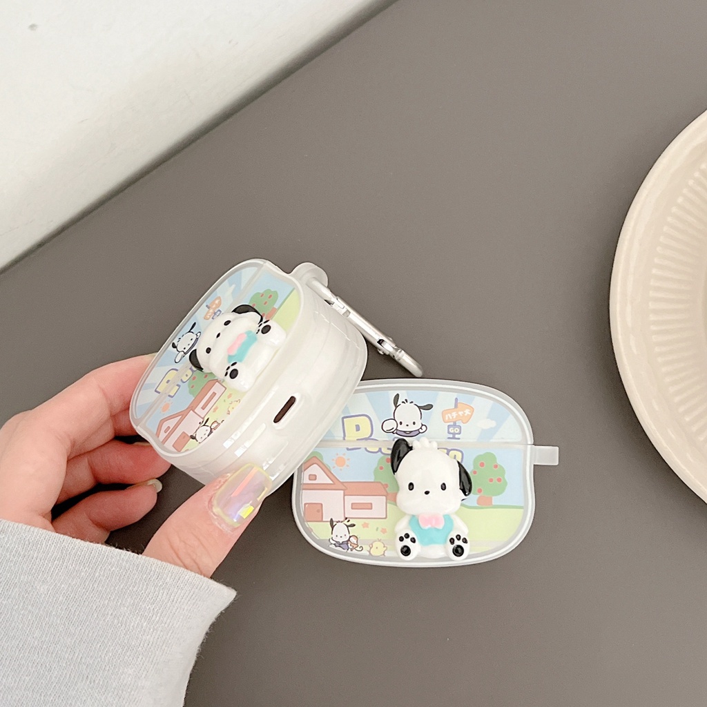 Vỏ Bảo Vệ Hộp Sạc Tai Nghe Bluetooth airpods 1 2 3 pro Bằng tpu Mềm Hình Cún Hoạt Hình 3D Mới