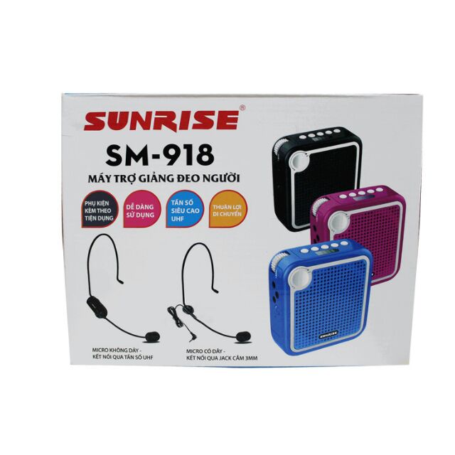 Máy trợ giảng không dây SUNRISE SM-918 và SUNRISE SM-919