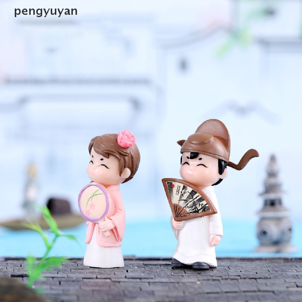1 Cặp Mô Hình Cặp Đôi Búp Bê Nam Nữ Trang Trí Nhà Cửa