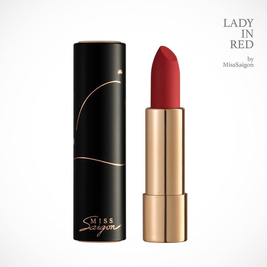 [ GIFT] Son Miss Saigon Lady in Red - Màu Đỏ thuần 3.5g