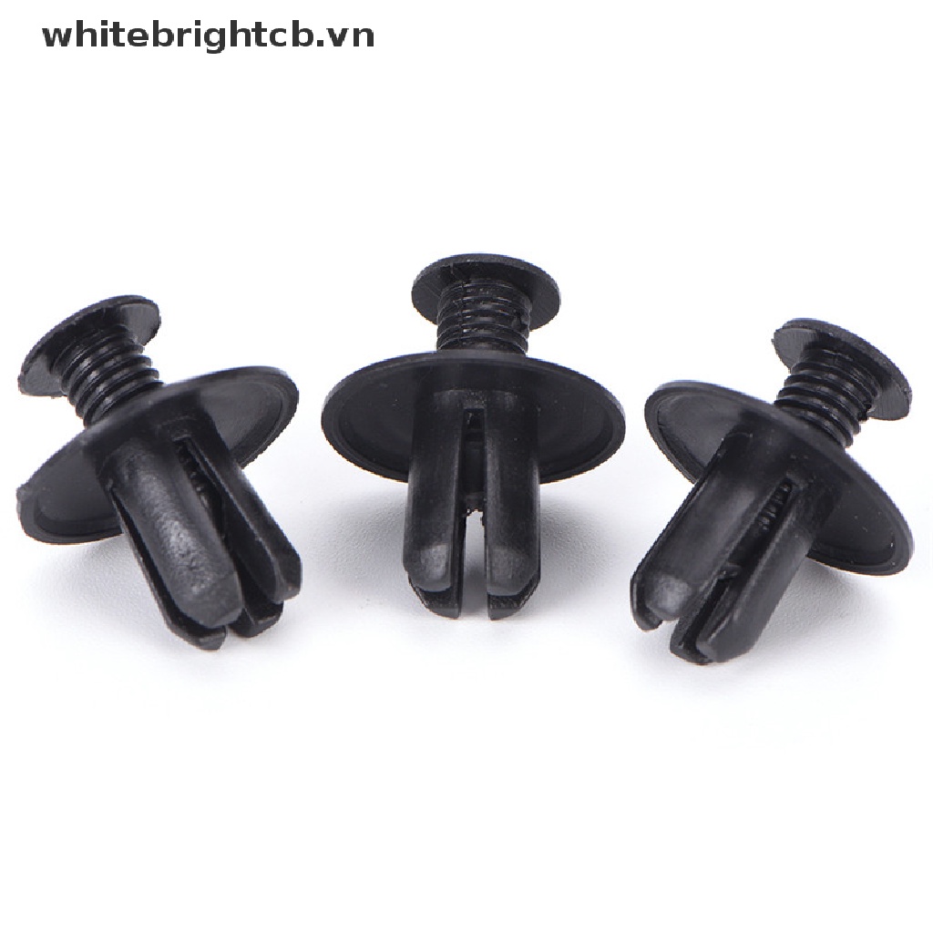FENDER Set 50 Đinh Tán Nhựa Màu Đen 8mm Chuyên Dụng Cho Xe Hơi