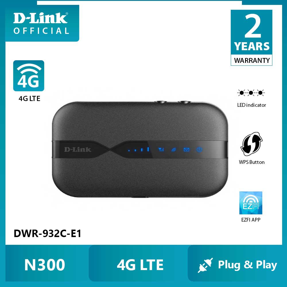 Bộ phát wifi di động 4G D-LINK DWR-932C/E1 - Hàng chính hãng