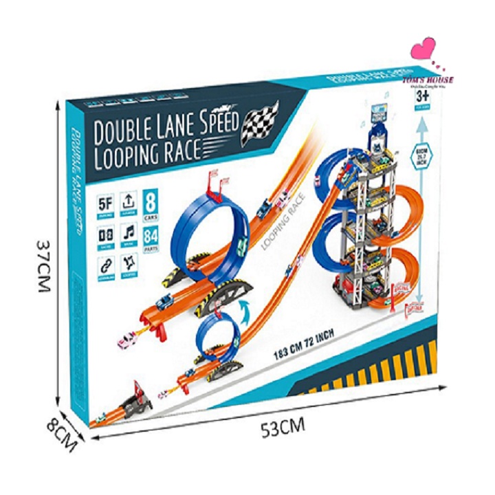 Đường Đua Ô Tô Xoắn Ốc 5 Tầng Có Nhạc Cho Bé