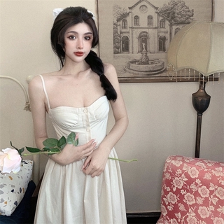 French is a slim dress strap high-end summer dress long sleeveless sleeveless collar from fairy dress female dress dress female dress female long dress dress fashion flower sleeve sexy dress sexy dress floral dress sexy mini skirt Skirt
