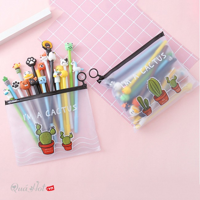 Set 20 Bút Bi Đầu Hoạt Hình_Giao Ngẫu Nhiên