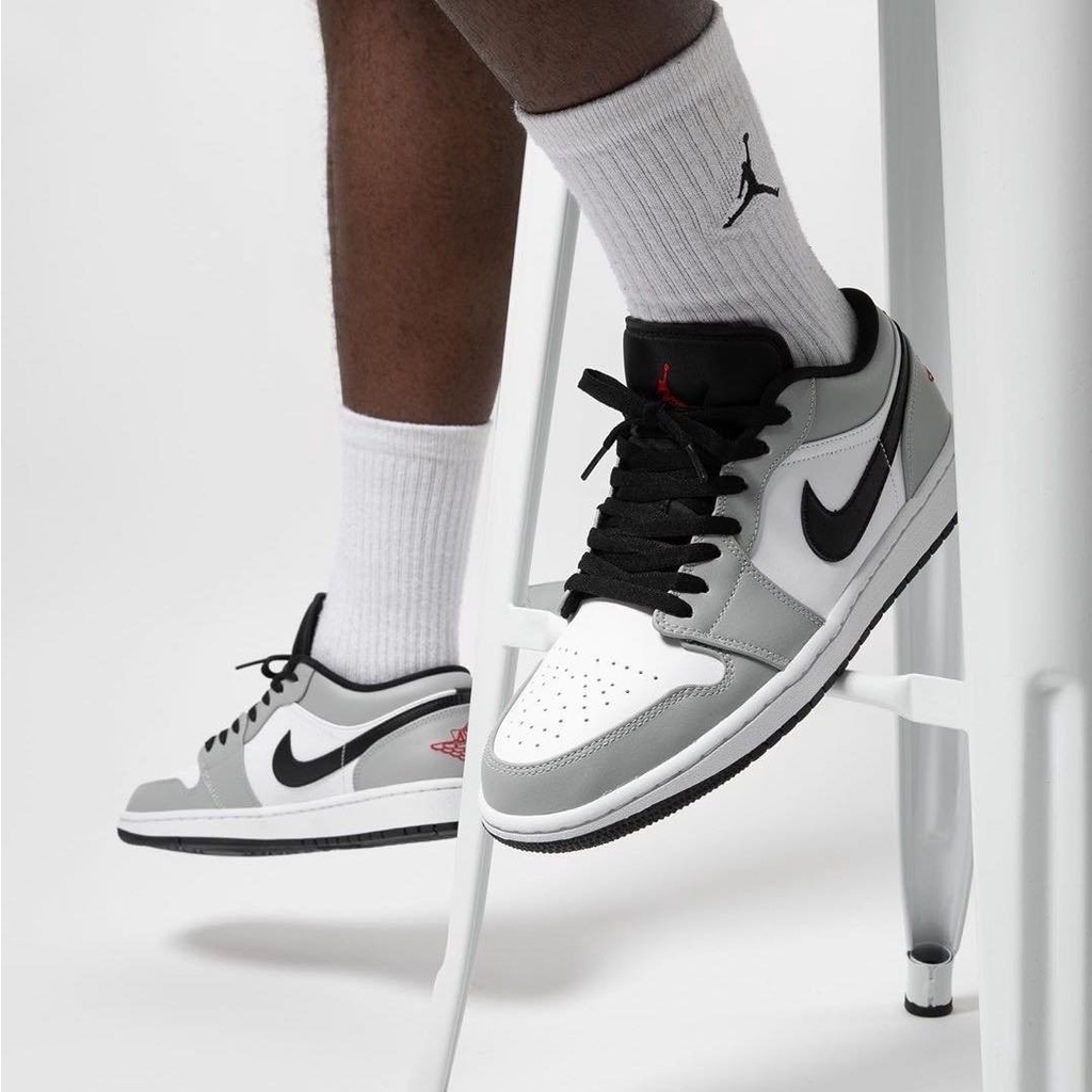 Giày Jordan cổ thấp nam nữ màu ghi xám ❤️ Giày thể thao nam nữ sneaker Jordan thấp cổ ghi xám Full Box