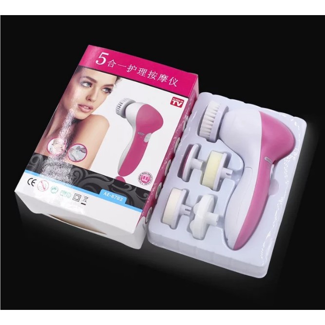 Máy Rửa Mặt 5in1 Massage, Chống Nước , Đánh Bọt, Làm Sạch Bụi Bẩn Mỹ Phẩm