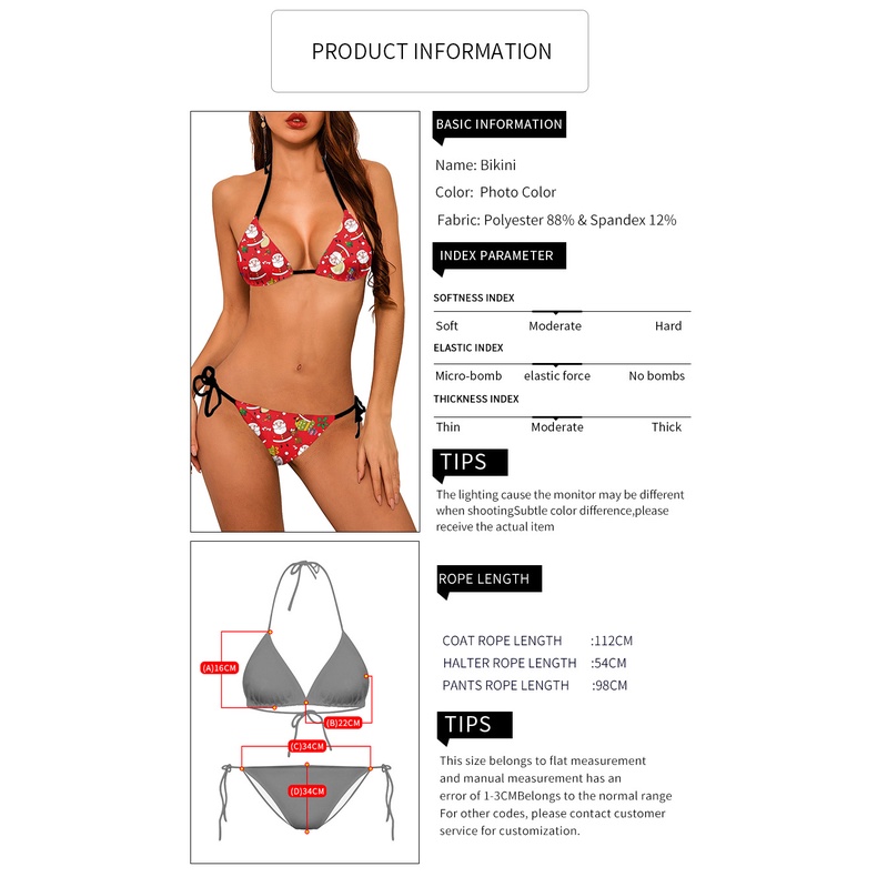 2021Hot Giáng Sinh Hàng Loạt Bãi Biển, Khu Nghỉ Mát Sexy Bikini Hai Mảnh Đồ Tắm Đồ Bơi Nữ | BigBuy360 - bigbuy360.vn