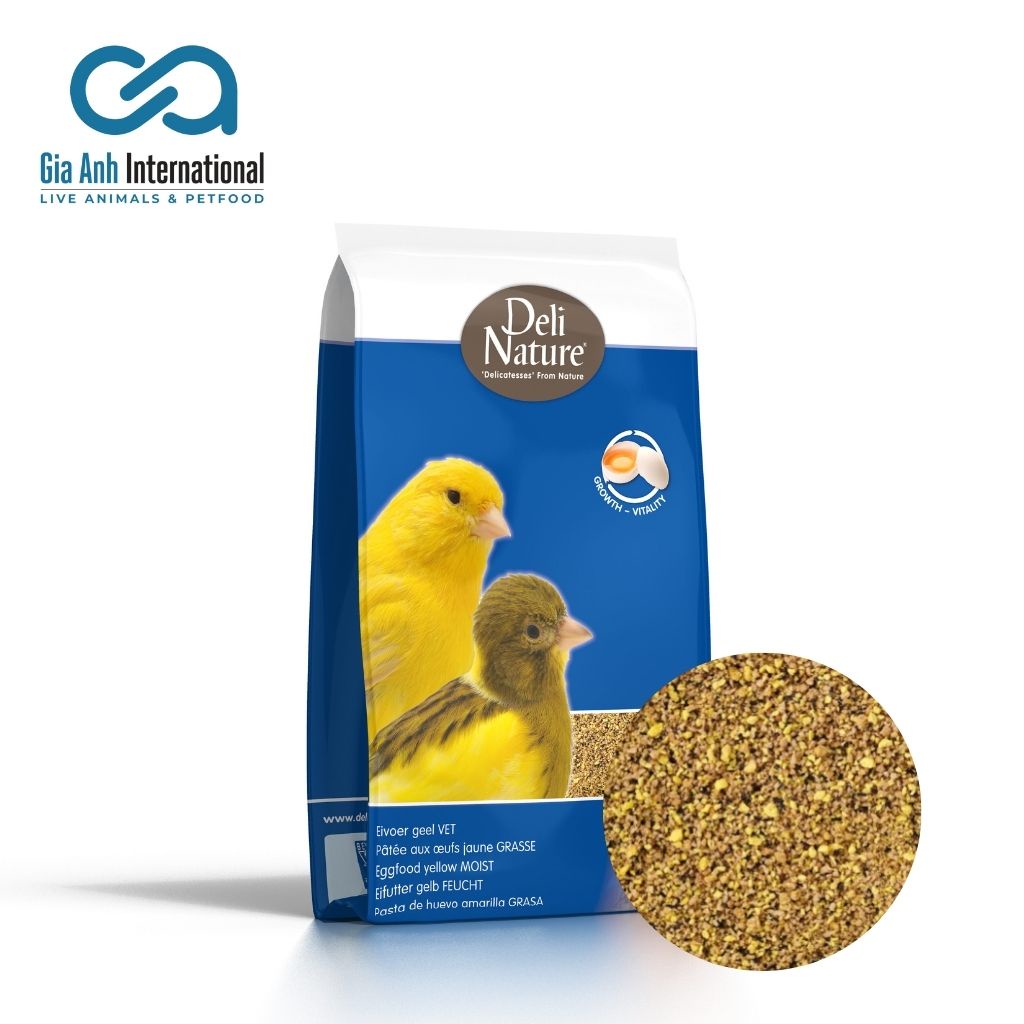 Cám Trứng Ẩm - Deli Nature Eggfood Yellow Moist Dành Cho Chim Yến Với Mật Ong Tự Nhiên Giúp Chim Khoẻ Mạnh Gói 10kg