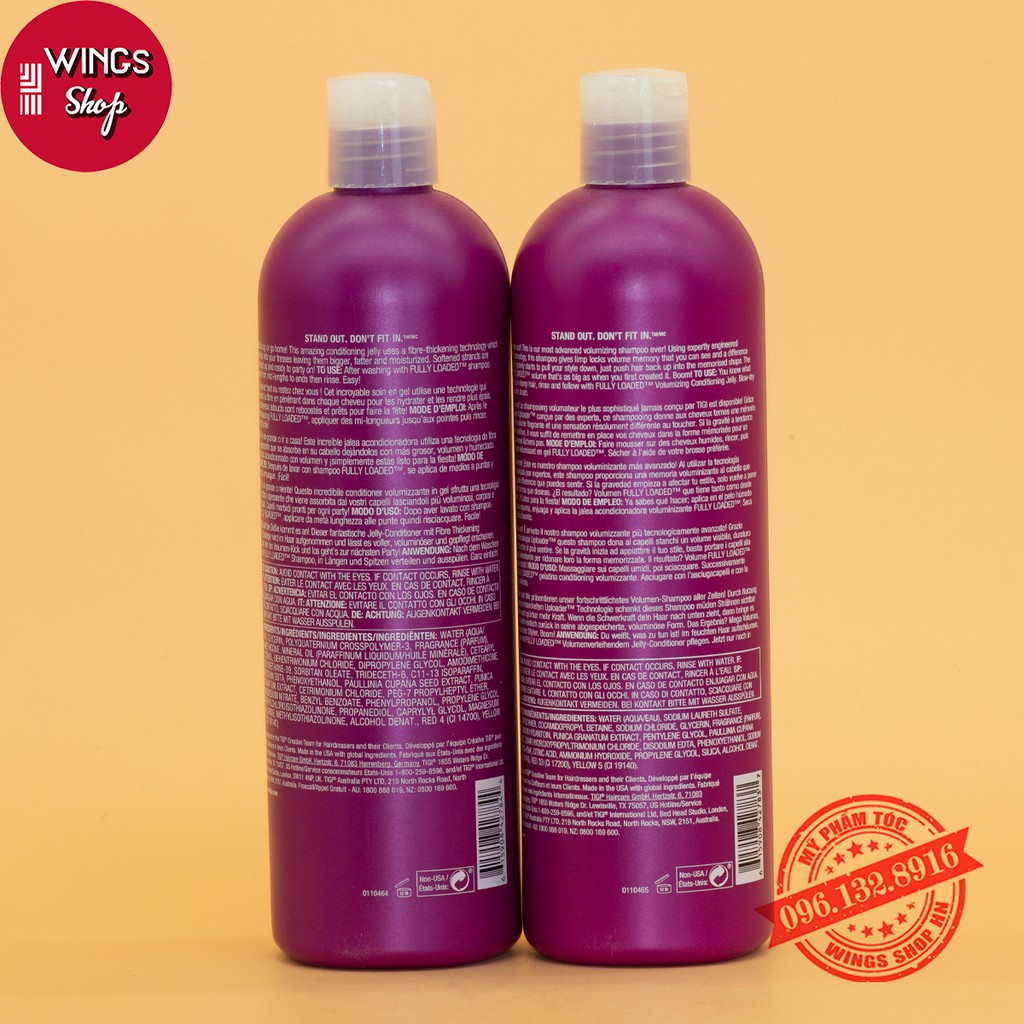 Cặp Dầu Gội Xả TIGI Tím 750ML | Giúp Tăng Phồng, Giảm Dầu, Bết Tóc | Hàng Chính Hãng