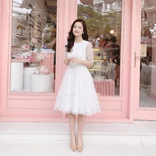 XẢ KHO - đầm trắng dự tiền/ đầm trắng xoè/ váy trắng công chúa/ váy thiết kế cao cấp sang chảnh