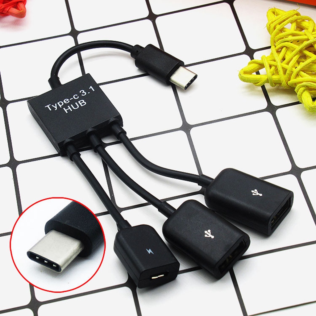 PO-Cáp Kết Nối USB Độ Bền Cao Cho Điện Thoại / Văn Phòng Đầu Chuyển Đổi Hub OTG Dây