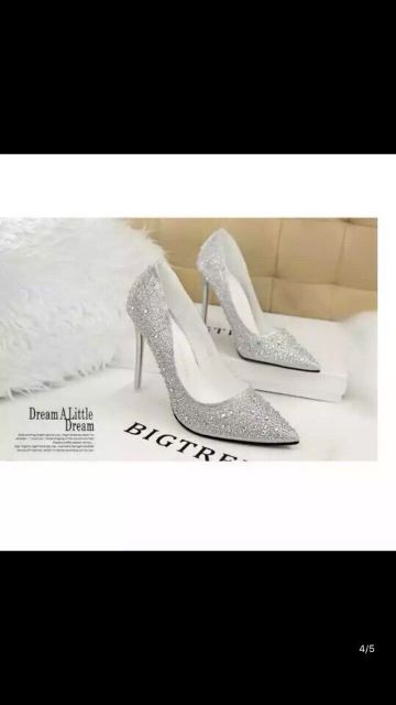 Giầy  cao got nhũ