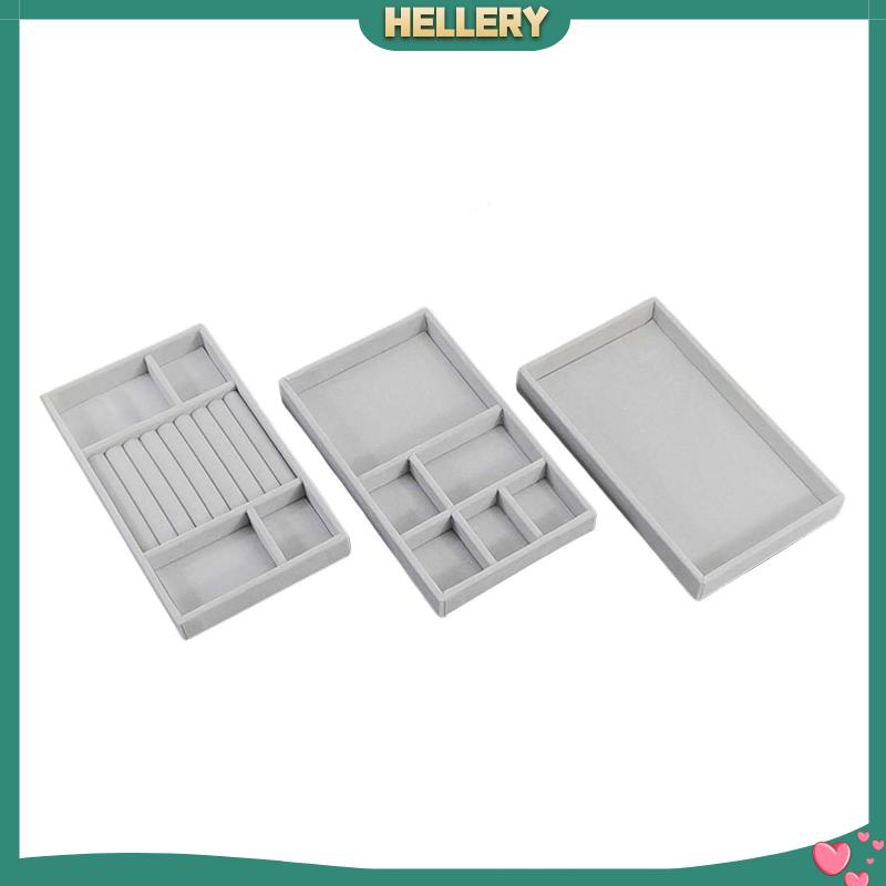 [HelleryVN] Bộ 3 Khay Trưng Bày Trang Sức / Đồ Trang Sức / Mặt Dây Chuyền / Ngăn Kéo