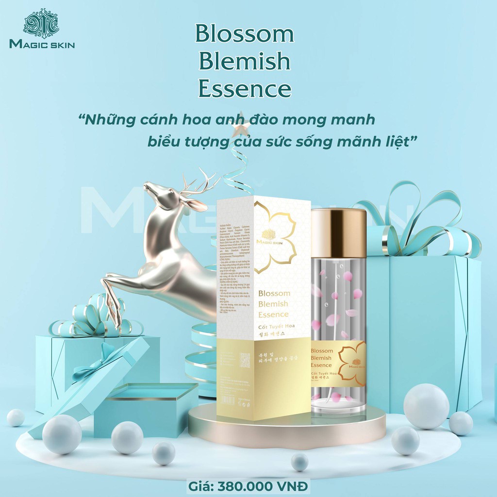 [CHÍNH HÃNG] TONER CỐT TUYẾT HOA Blossom Blemish Essence Da TRẮNG HỒNG Magic Skin