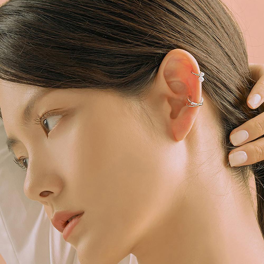 Khuyên Kẹp Vành Tai Bằng Đồng Hình Thánh Giá Ngọt Ngào