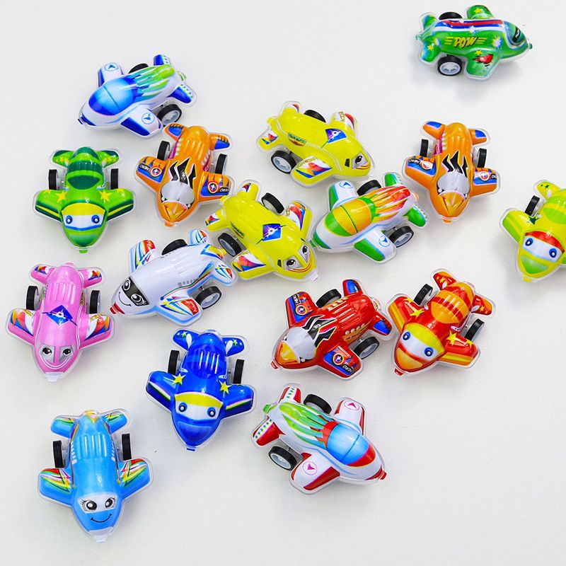 SET 3-6 ÔTÔ MÁY BAY MINI CHẠY CÓT HOẠT HÌNH ĐÁNG YÊU