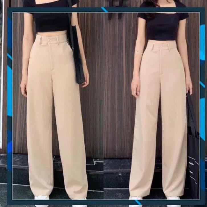 Quần ống rộng culottes xuông dài 100cm quần ống rộng chất tuyết mưa from đẹp thời trang Banamo Fashion sớ 100cm  935