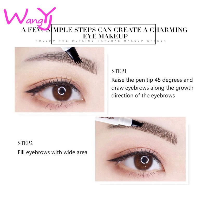 (Hàng Mới Về) Bút Kẻ Lông Mày Dạng Lỏng Thiết Kế Hai Đầu Lâu Trôi Chống Thấm Nước Không Nhòe | BigBuy360 - bigbuy360.vn