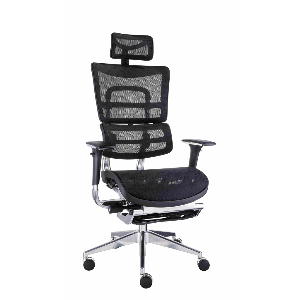 RẺ HƠN HOÀN TIỀN Ghế Ergonomic 801L hai lưng, có kê chân dành cho người cao trên 1m75