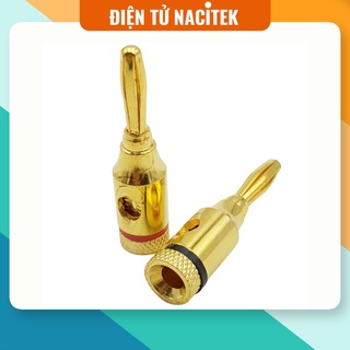 Jack bắp chuối 4mm mạ vàng