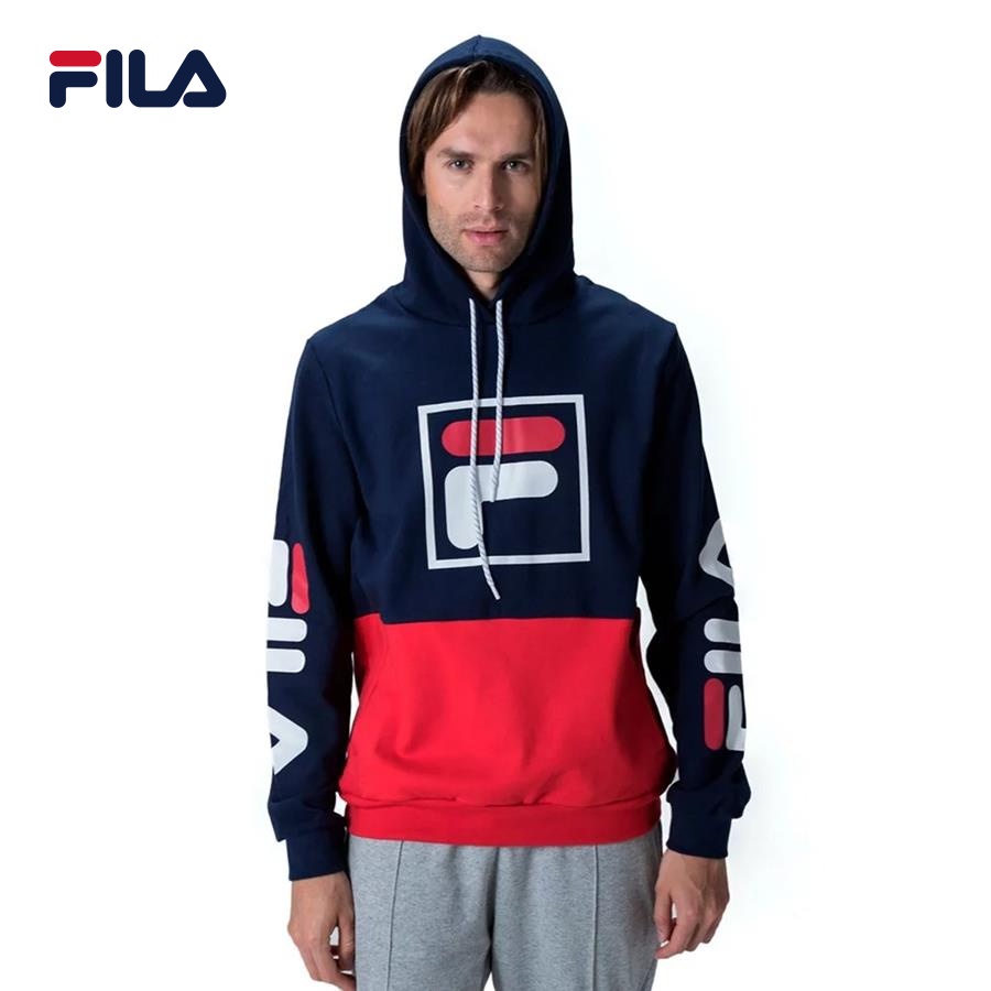 Áo khoác hoodie tay dài có nón unisex Fila Coat Fbox - LS220095-188