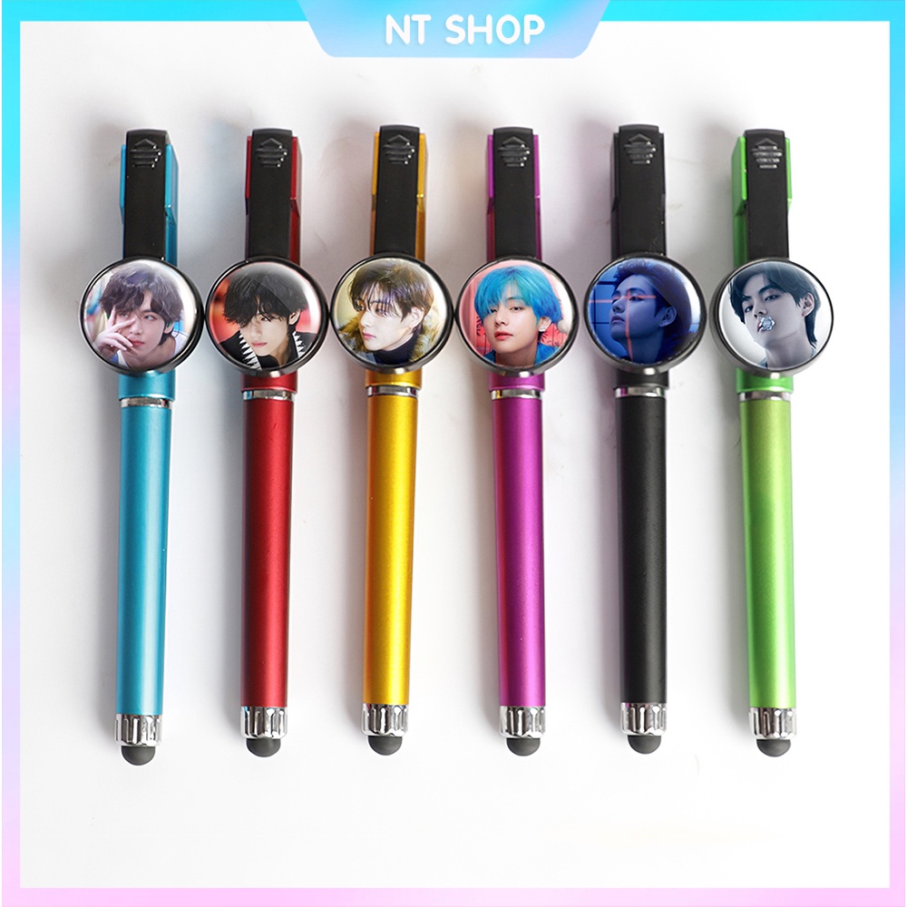 Bút BTS V 3 trong 1 (bút viết+bút cảm ứng+giá đỡ điện thoại)