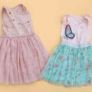 Đầm thun phối voan Little Princess