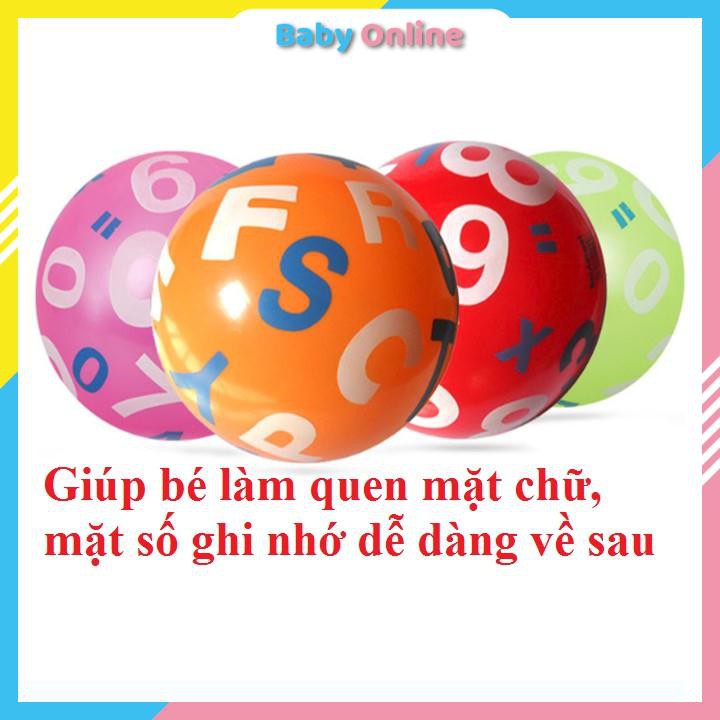 Đồ Chơi Bóng Hơi Chữ Cái Và Số Học Cho Bé Làm Quen Mặt Chữ Mặt Số ( BÓNG )